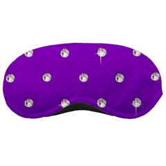 Royal Purple And Silver Bead Bling Sleep Eye Mask by artattack4all