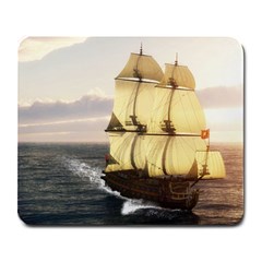 French Warship Large Mouse Pad (rectangle) by gatterwe