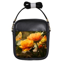 Flowers Butterfly Girl s Sling Bag by ADIStyle