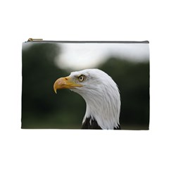 Bald Eagle (1) Cosmetic Bag (large) by smokeart