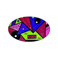 Modern Art Sticker 10 Pack (oval) by Siebenhuehner