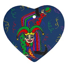 Buffoon Heart Ornament (two Sides) by Contest1721280