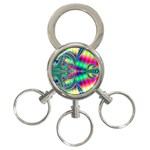 Modern Art 3-Ring Key Chain Front