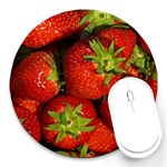 Strawberry  8  Mouse Pad (Round) Front