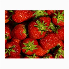 Strawberry  Glasses Cloth (small, Two Sided) by Siebenhuehner