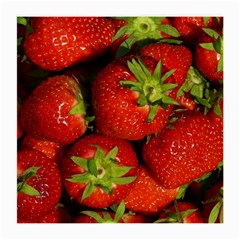 Strawberry  Glasses Cloth (medium, Two Sided) by Siebenhuehner