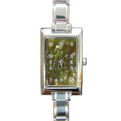 Waterdrops Rectangular Italian Charm Watch by Siebenhuehner