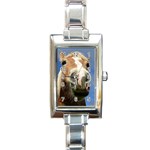 Haflinger  Rectangular Italian Charm Watch Front