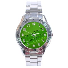 Waterdrops Stainless Steel Watch (men s) by Siebenhuehner