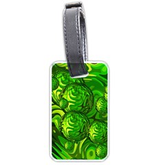 Green Balls  Luggage Tag (one Side) by Siebenhuehner