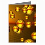 Sunset Bubbles Greeting Card Left