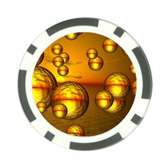 Sunset Bubbles Poker Chip (10 Pack) by Siebenhuehner