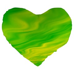 Green 19  Premium Heart Shape Cushion by Siebenhuehner