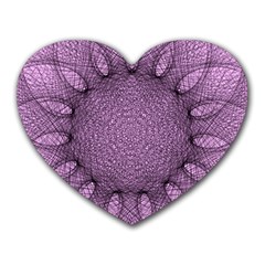 Mandala Mouse Pad (heart) by Siebenhuehner