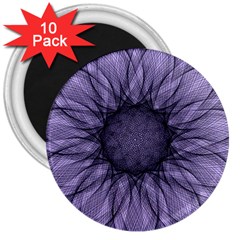 Mandala 3  Button Magnet (10 Pack) by Siebenhuehner