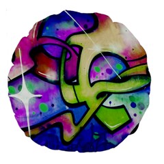 Graffity 18  Premium Round Cushion  by Siebenhuehner