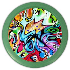 Graffity Wall Clock (color) by Siebenhuehner