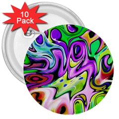 Graffity 3  Button (10 Pack) by Siebenhuehner