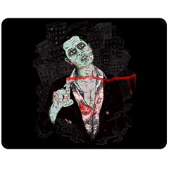 Mr  Dead Line Fleece Blanket (medium) by Contest1736674