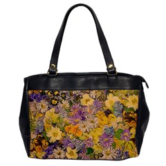 Spring Flowers Effect Oversize Office Handbag (one Side) by ImpressiveMoments