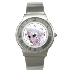 Fairy Elfin Elf Nymph Faerie Stainless Steel Watch (slim) by goldenjackal