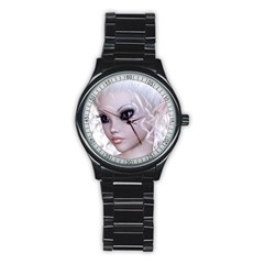 Fairy Elfin Elf Nymph Faerie Sport Metal Watch (black) by goldenjackal