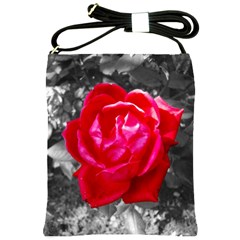 Red Rose Shoulder Sling Bag by jotodesign