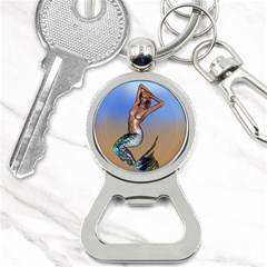 Sexy Mermaid On Beach Bottle Opener Key Chain by goldenjackal