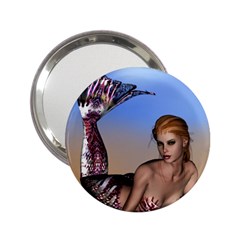 Mermaid On The Beach  Handbag Mirror (2 25 ) by goldenjackal