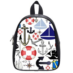 Nautical Collage School Bag (small) by StuffOrSomething