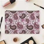 Paisley in Pink Cosmetic Bag (Large) Front