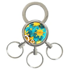 Musical Peace 3-ring Key Chain by StuffOrSomething