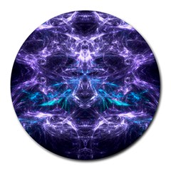 Skull And Monster 8  Mouse Pad (round) by crypt