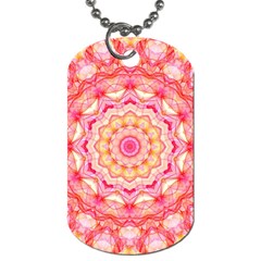 Yellow Pink Romance Dog Tag (two-sided)  by Zandiepants