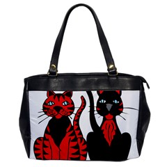 Cool Cats Oversize Office Handbag (one Side) by StuffOrSomething