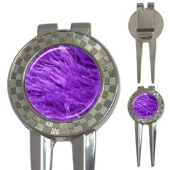 Purple Tresses Golf Pitchfork & Ball Marker by FunWithFibro