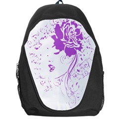 Purple Woman Of Chronic Pain Backpack Bag by FunWithFibro