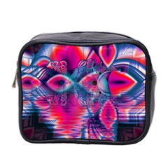 Cosmic Heart Of Fire, Abstract Crystal Palace Mini Travel Toiletry Bag (two Sides) by DianeClancy