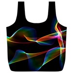 Fluted Cosmic Rafluted Cosmic Rainbow, Abstract Winds Reusable Bag (XL) Back