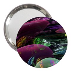 Creation Of The Rainbow Galaxy, Abstract 3  Handbag Mirror by DianeClancy