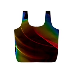 Liquid Rainbow, Abstract Wave Of Cosmic Energy  Reusable Bag (s) by DianeClancy