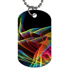 Dancing Northern Lights, Abstract Summer Sky  Dog Tag (one Sided) by DianeClancy