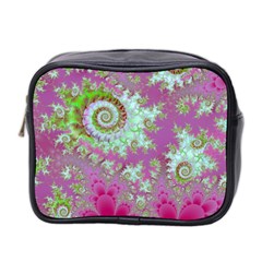 Raspberry Lime Surprise, Abstract Sea Garden  Mini Travel Toiletry Bag (two Sides) by DianeClancy