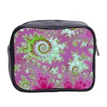 Raspberry Lime Surprise, Abstract Sea Garden  Mini Travel Toiletry Bag (Two Sides) Back