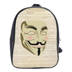 We The Anonymous People School Bag (xl) by StuffOrSomething