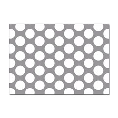 Grey Polkadot A4 Sticker 10 Pack by Zandiepants