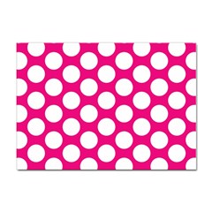 Pink Polkadot A4 Sticker 10 Pack by Zandiepants