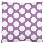 Lilac Polkadot Large Cushion Case (Single Sided)  Front