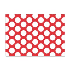 Red Polkadot A4 Sticker 10 Pack by Zandiepants