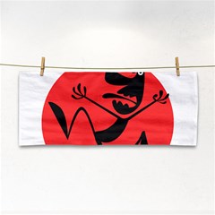 Running Man Hand Towel by StuffOrSomething